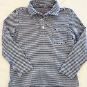 Vineyard Vines Navy and White Striped Polo- two sizes available!